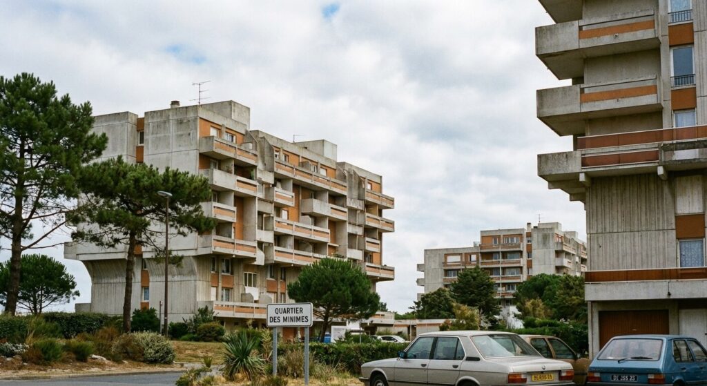 Quartiers de La Rochelle à éviter : Cartographie de la sécurité urbaine 3 Architecture typique des grands ensembles immobiliers des années 70 situés dans la périphérie rochelaise