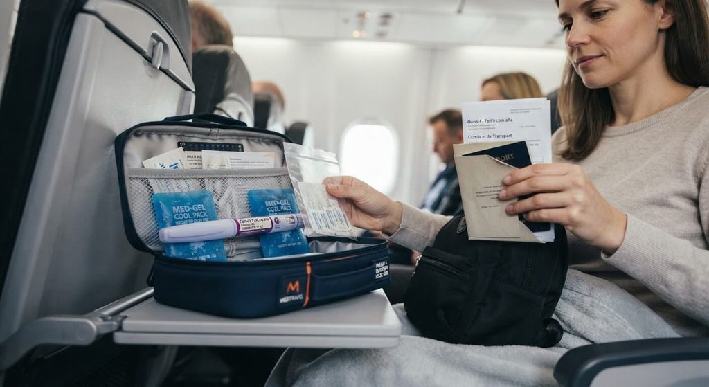 Voyager avec du Gonal-F : avion, chaîne du froid et passage en cabine 3